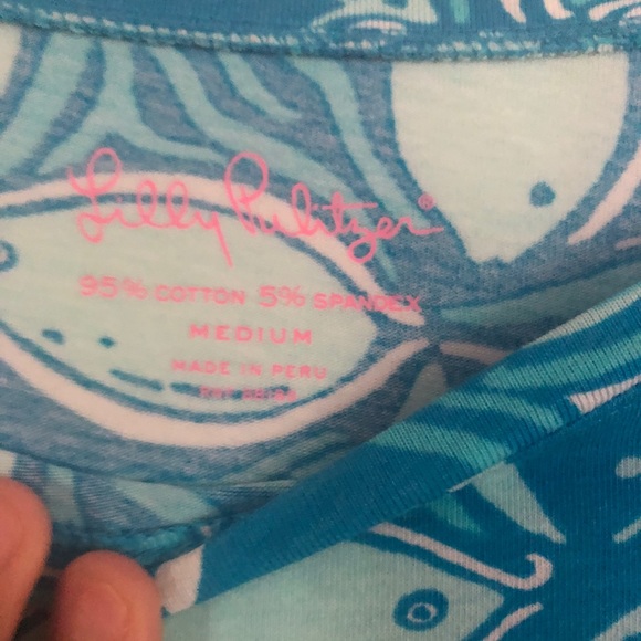 Lilly Pulitzer T-Shirt in What A Racquet Medium - Picture 3 of 3